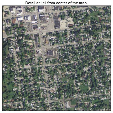 Aerial Photography Map Of Bryan Oh Ohio