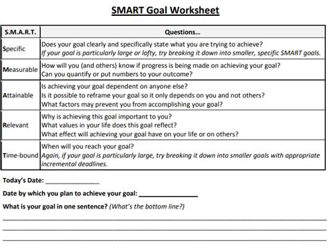Employee Smart Goals Template Goal Action Plan Template Free My Xxx Hot Girl