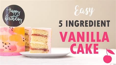 I.pinimg.com this article has a total of 6 methods of making a vanilla cake, since there are many types of recipes. Easy Vanilla Cake Recipe | 5 Ingredients | Fuss Free ...