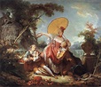 The Musical Contest Jean Honore Fragonard classic Rococo Painting in ...