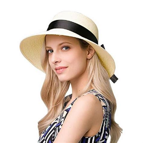 Sun Hat Straw Hat Packable Wide Brim Summer Beach Hat Foldable Hat For Womens Ebay