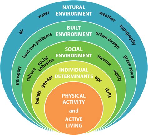E Social Ecological Model Adapted For Physical Activity 24 Download