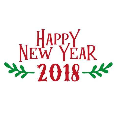 Happy New Year 2018 Holiday Free Svg File Svg Heart