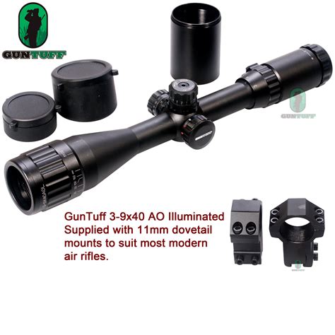 Illuminated 3 9x40 Ao Px Adj Zoom Riflescope Telescopic Sight Hunting