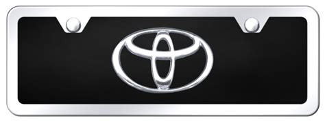 At logolynx.com find thousands of logos categorized into thousands of categories. Toyota Logo License Plates (Vanity Logo Tags) - Black Half ...