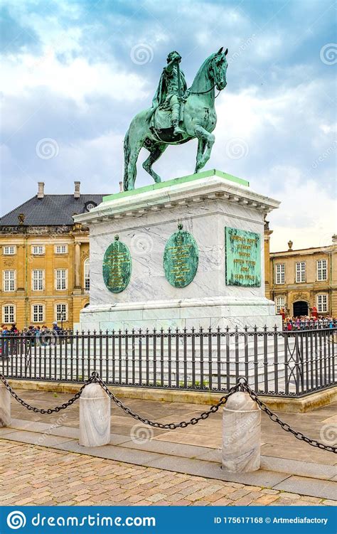 Statue Of Frederik Vii Outside Of The Christiansborg Castle In Downtown