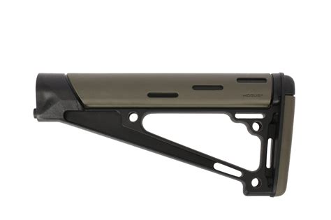 Hogue Ar 15 Overmolded Fixed Buttstock Fits A2 Buffer Tube Od Green