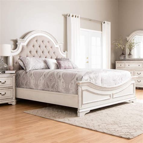 Match your bedroom's paint job with. Savannah Queen Bed,Dresser,Mirror & Nightstand | White ...
