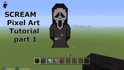 Minecraft Pixel Art Tutorial Scream Part 1 Youtube