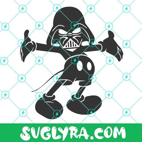 Mickey Mouse Darth Vader Svg, Disney Svg, Star Wars Svg, Darth Vader