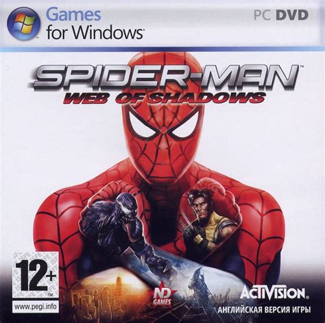 Spider Man Web Of Shadows 2008 Playstation 3 Box Cover Art Mobygames