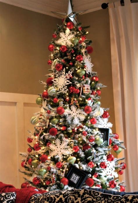 30 Flocked Christmas Tree Decorations
