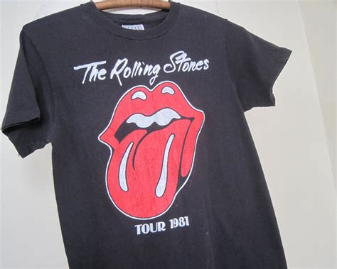 1981 The Rolling Stones Tour Tshirt Vintage Rock N Roll