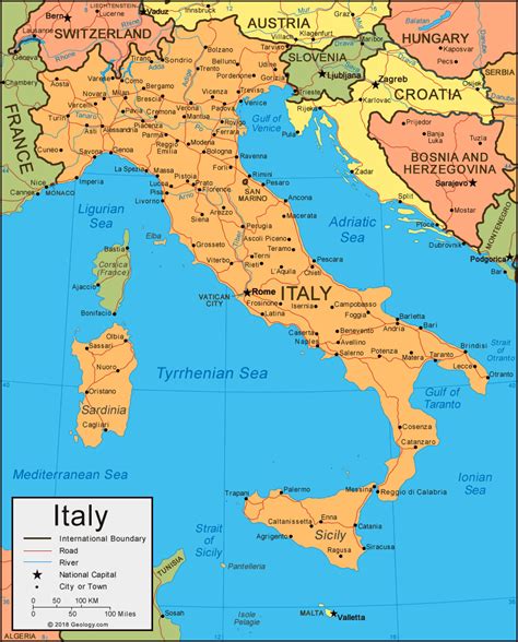 Graphic Map Of Italy Eileen Margarita