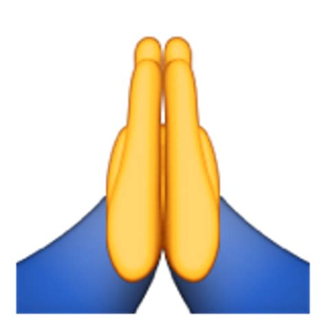 Emoji Sticker Praying Hands Emoji Png Clipart Full Si