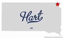 Map of Hart, SD, South Dakota