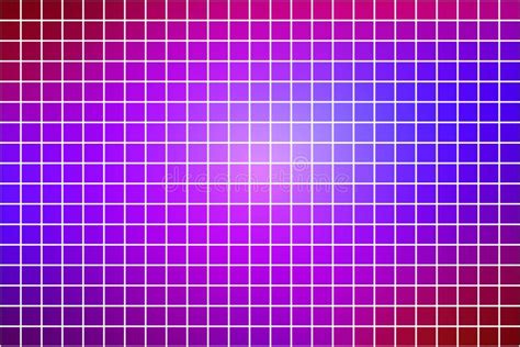 Pink Purple Blue Square Mosaic Background Over White Stock Vector