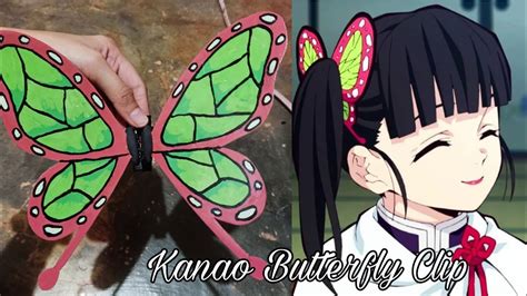 Kanao Butterfly Clip Tutorial Kimetsu No Yaiba Youtube