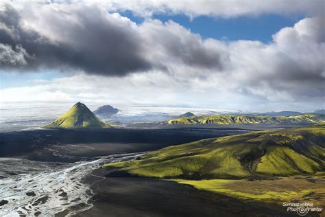 Mount Maelifell Aerials Iceland Europe Synnatschke Photography