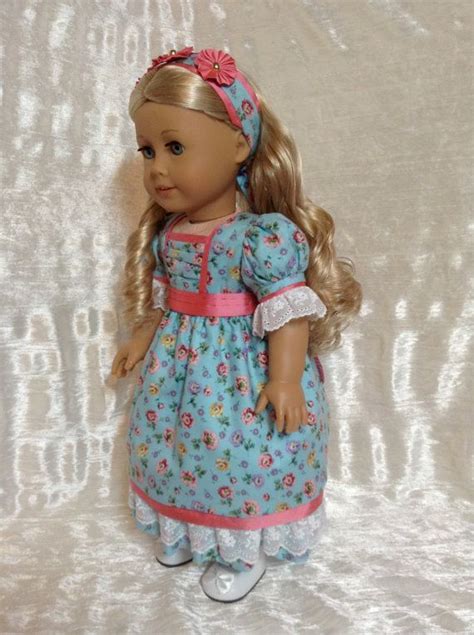 reserved blue floral dress with silk and eyelet trim for etsy floral blue dress doll