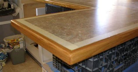 All of these pieces have to be flipped under the top to make up the extra thickness, and they need to line up with. Countertop Edging Trim - Bing Images | Laminate Countertop ...