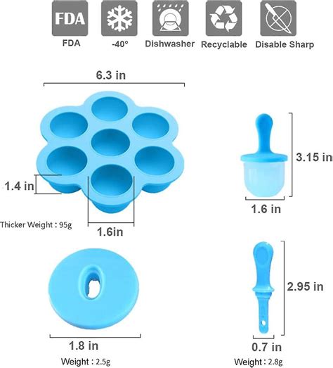 7 Hole Silicone Popsicle Molds Food Grade Diy Ice Pop Moldscolorful