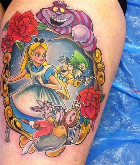 Alice In Wonderland Disney Tattoo Alice In Wonderland Tattoo Sleeve