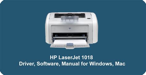 This printer's latest driver & software packages are available for windows xp, windows vista, windows 7, windows 8, windows 8.1, windows 10, windows 2003 and windows 2000. HP LaserJet 1018 Driver, Software, Manual for Windows, Mac - JeePedia