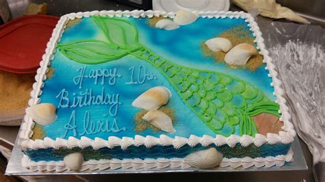 Mermaid Sheet Cake Mermaid Birthday Cakes Mermaid