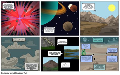 Teoría Del Origen Del Universo Big Bang Storyboard