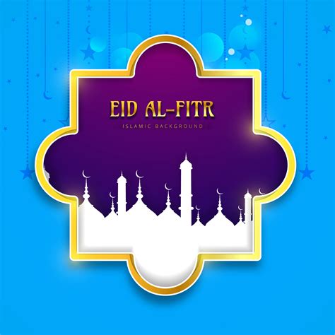 Eid Mubarak Islamic Colorful Background Design 237455 Vector Art At