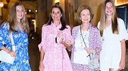 In knappen Kleidern auf Mallorca Spaniens Königin Letizia und ihre ...