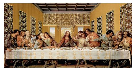 Buy The Last Supper Jesus Christ Da Vinci 40x20 Religious Wall