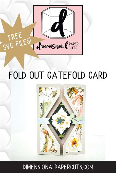Free Fold Out Gatefold Card Svg Files For Cricut Or Silhouette Fancy