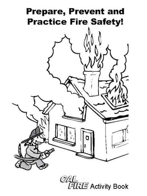 Fire Safety Coloring Pages Free Printable Fire Safety