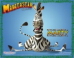 Marty the Zebra from Madagascar Desktop Wallpaper