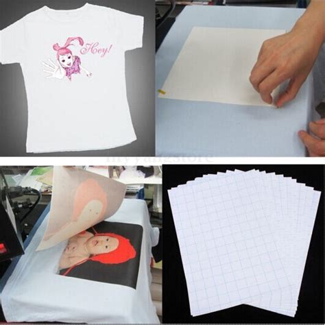 2018 Hot Sale 10pcs Sheets T Shirt A4 Iron On Inkjet Heat Transfer