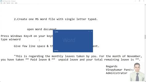 Mail Merge Using Microsoft Word Youtube