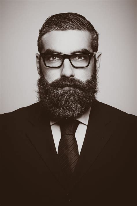 Attractive Bearded Men Wearing Suits Photo