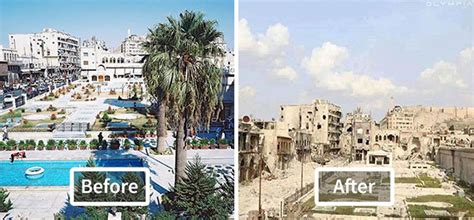10 Before And After Photos Show How War Devastated Syria