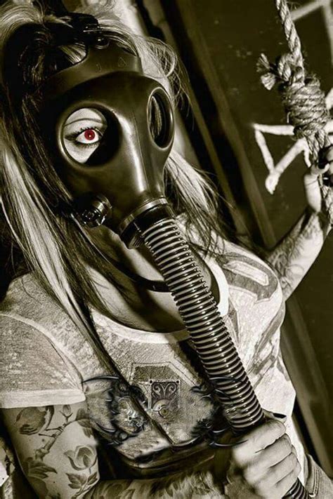 Pin By Amyjo On Black And White Gas Mask Art Gas Mask Girl Mask Girl