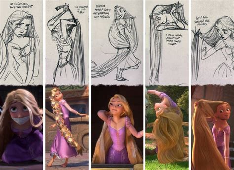 Glenn Keane S Concept Art Of Rapunzel S Hair Disney Princess Photo