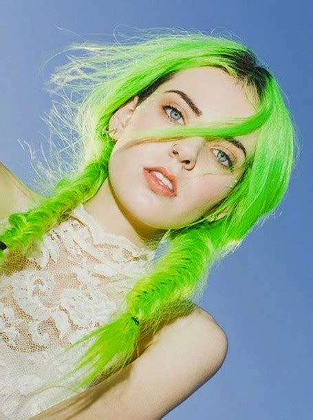 Make Up Lime Green Hair Hair Dye Neon Bright Yellow