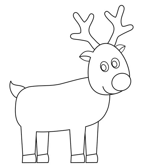 Printable Reindeer Template