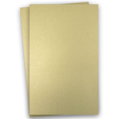 Shine Light Gold Shimmer Metallic Card Stock Paper 11x17 Ledger Size