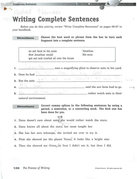6th Grade Proofreading Worksheet