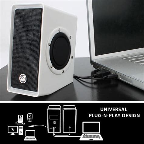Gogroove Sonaverse O2i Computer Speaker System With Universal Usb Power