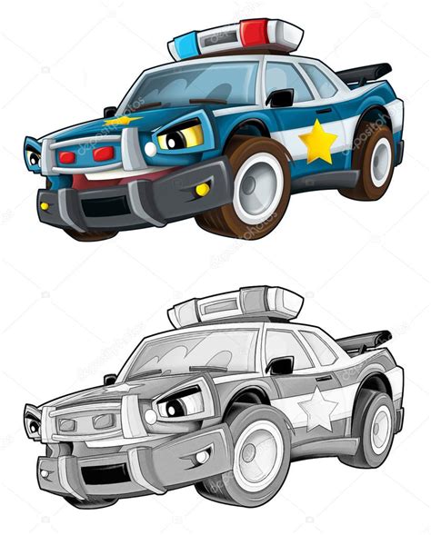 Kleurplaten auto hieronder vind je 92 auto kleurplaten. Kleurplaat - politie-auto — Stockfoto © illustrator_hft ...