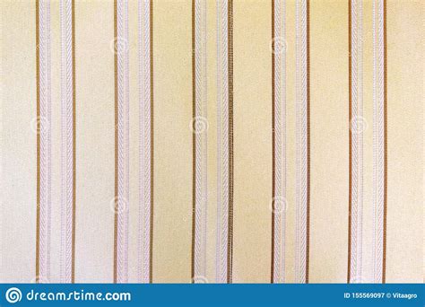 Brown Fabric With Vertical Stripes As A Background Or Texture Stock
