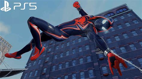 Spider Man Miles Morales Ps5 2099 Suit Free Roam Gameplay 4k 60fps